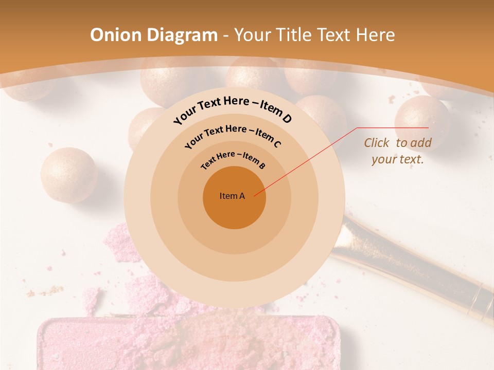 Eyeshadow Brown Pink PowerPoint Template