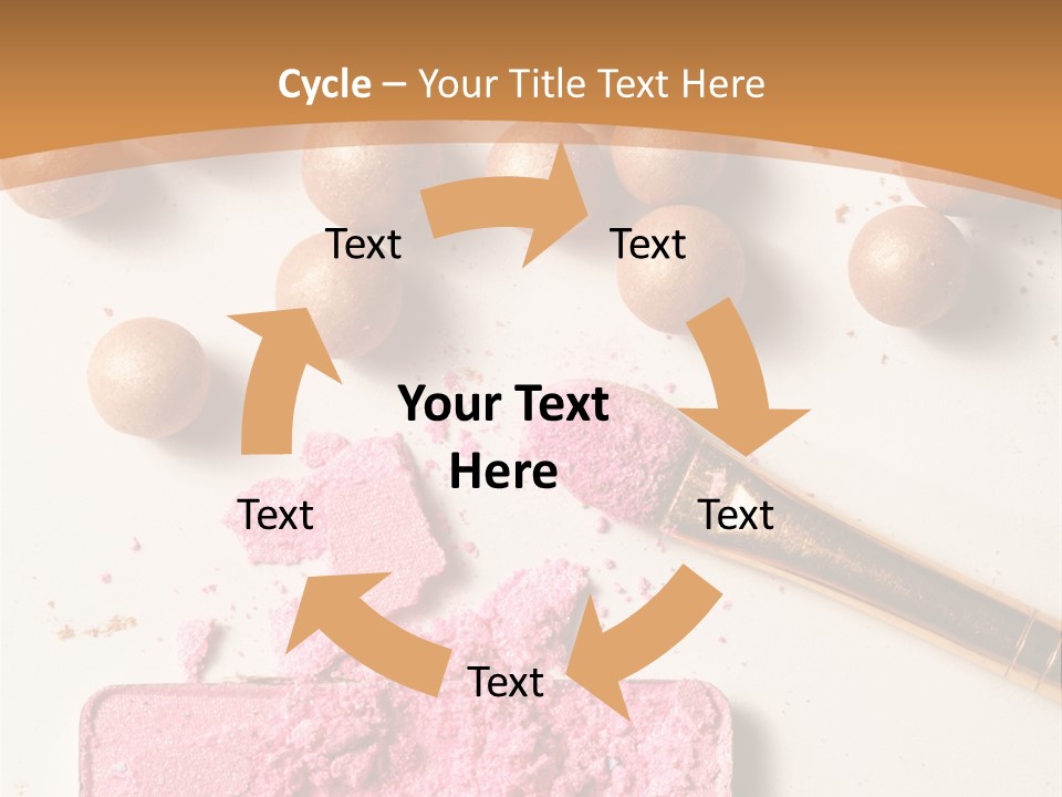 Eyeshadow Brown Pink PowerPoint Template