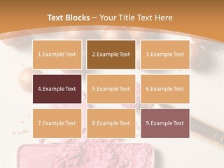 Eyeshadow Brown Pink PowerPoint Template