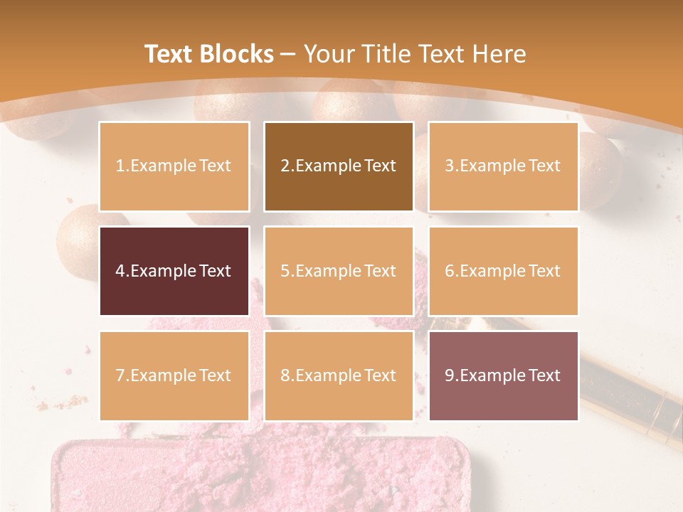 Eyeshadow Brown Pink PowerPoint Template