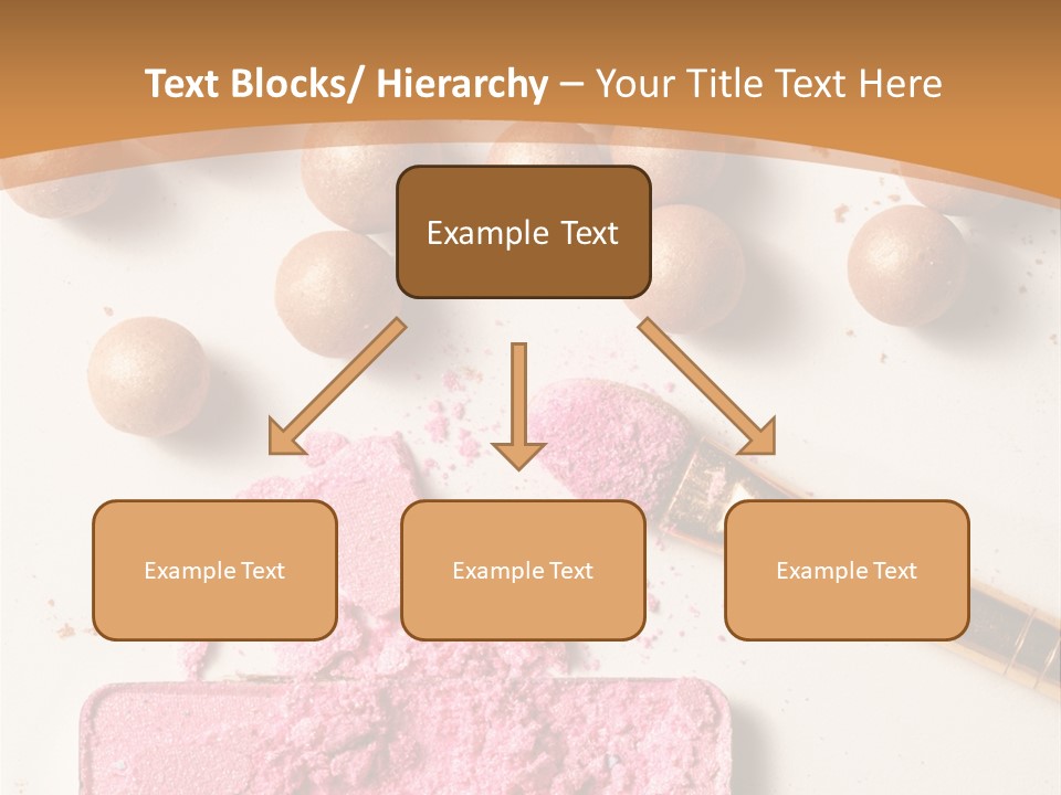 Eyeshadow Brown Pink PowerPoint Template