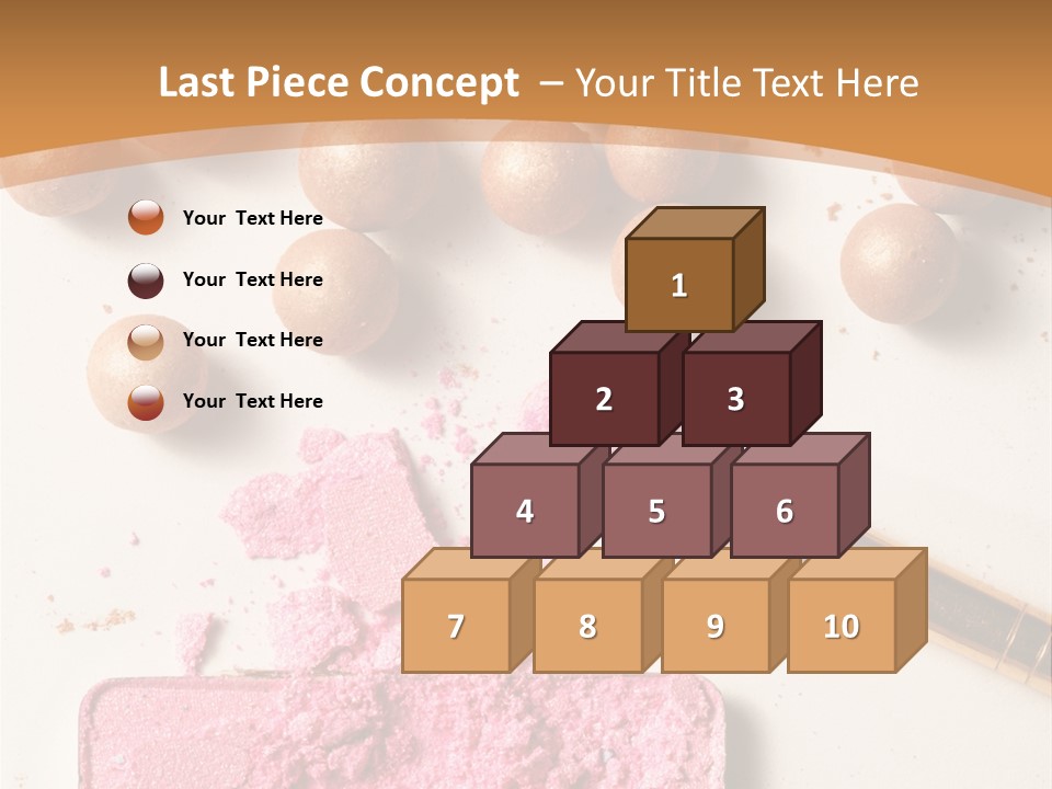 Eyeshadow Brown Pink PowerPoint Template