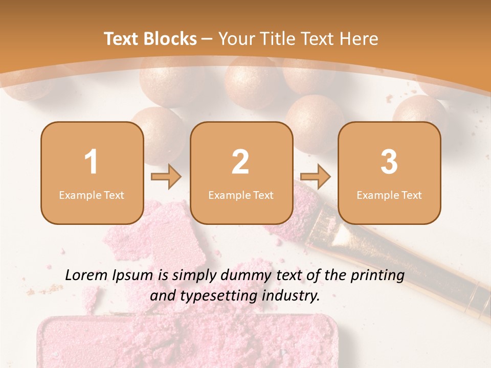 Eyeshadow Brown Pink PowerPoint Template