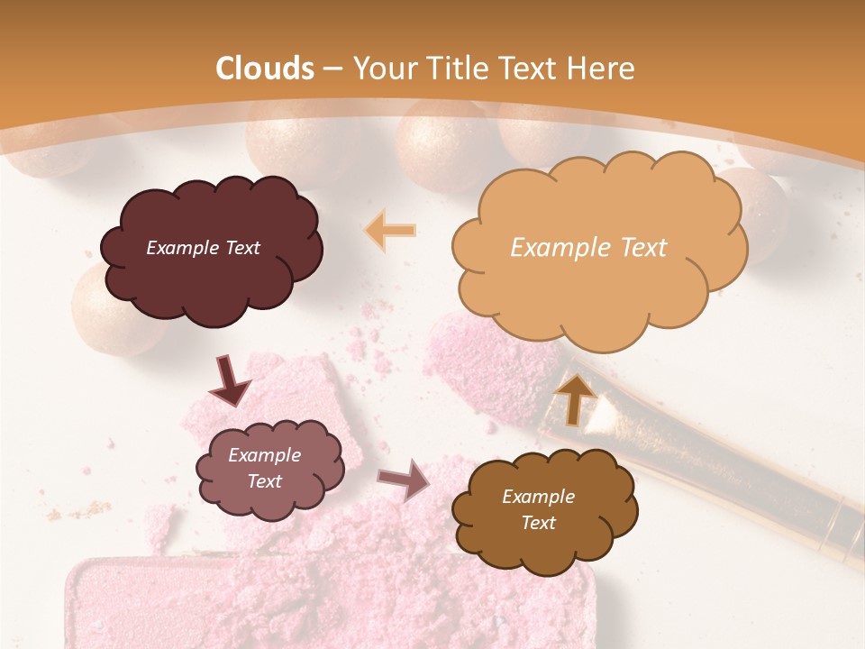 Eyeshadow Brown Pink PowerPoint Template