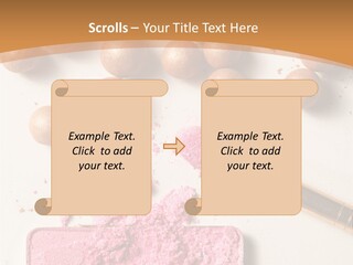 Eyeshadow Brown Pink PowerPoint Template