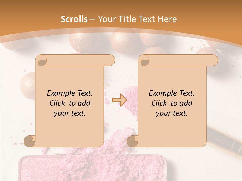 Eyeshadow Brown Pink PowerPoint Template