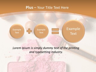 Eyeshadow Brown Pink PowerPoint Template