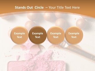 Eyeshadow Brown Pink PowerPoint Template