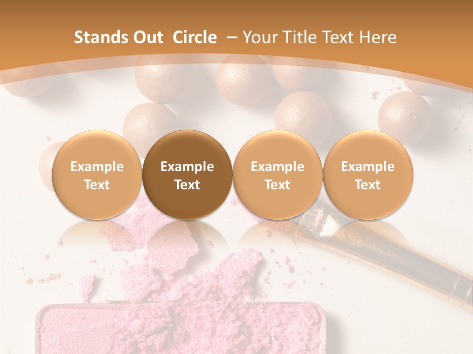 Eyeshadow Brown Pink PowerPoint Template