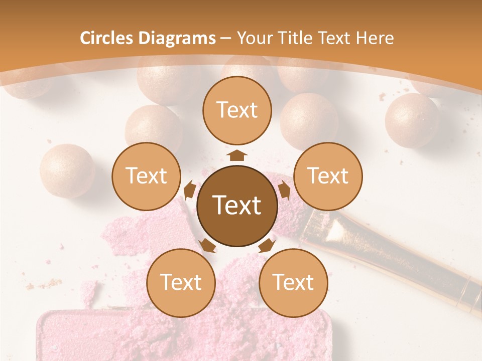 Eyeshadow Brown Pink PowerPoint Template