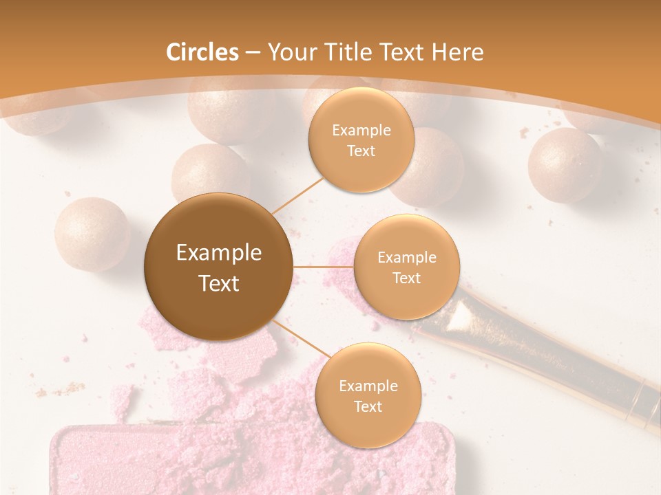 Eyeshadow Brown Pink PowerPoint Template