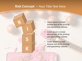 Eyeshadow Brown Pink PowerPoint Template