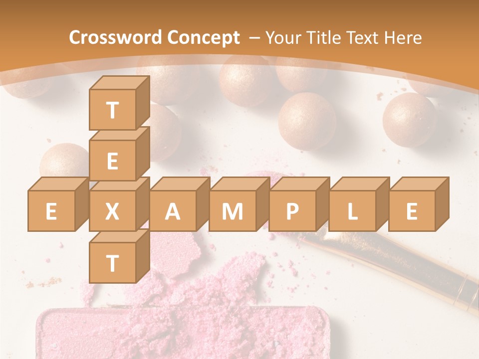 Eyeshadow Brown Pink PowerPoint Template