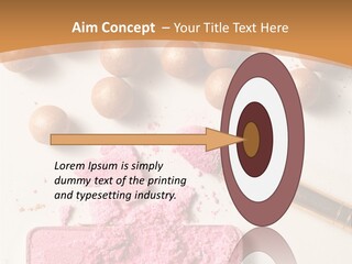 Eyeshadow Brown Pink PowerPoint Template