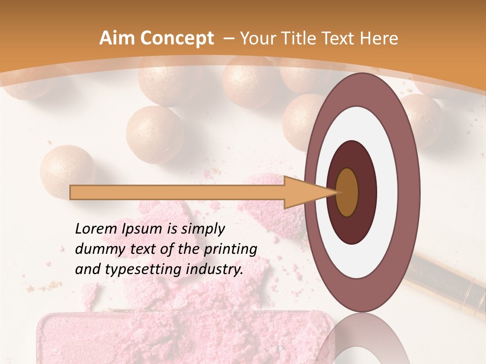 Eyeshadow Brown Pink PowerPoint Template