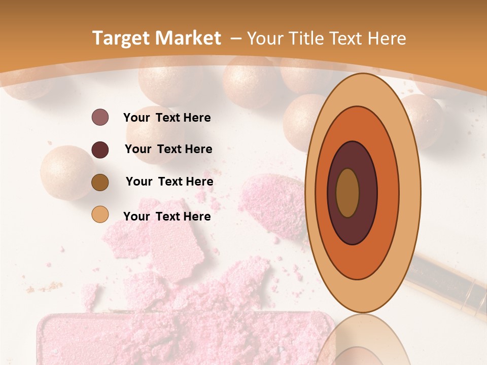 Eyeshadow Brown Pink PowerPoint Template