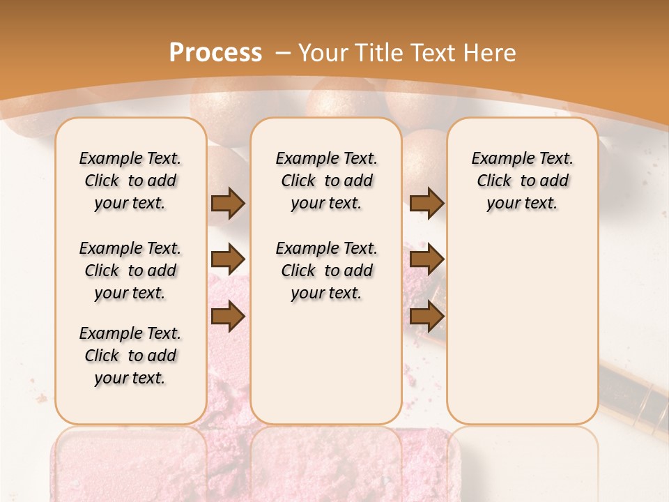 Eyeshadow Brown Pink PowerPoint Template