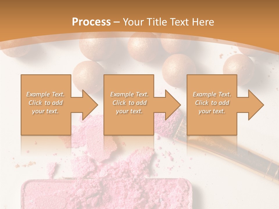 Eyeshadow Brown Pink PowerPoint Template