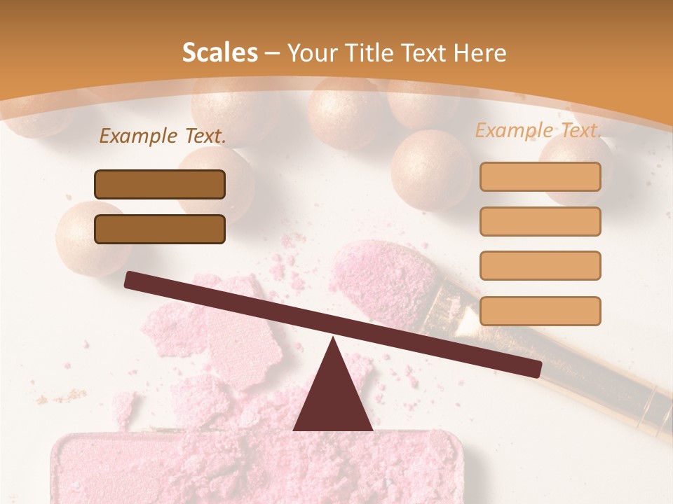 Eyeshadow Brown Pink PowerPoint Template