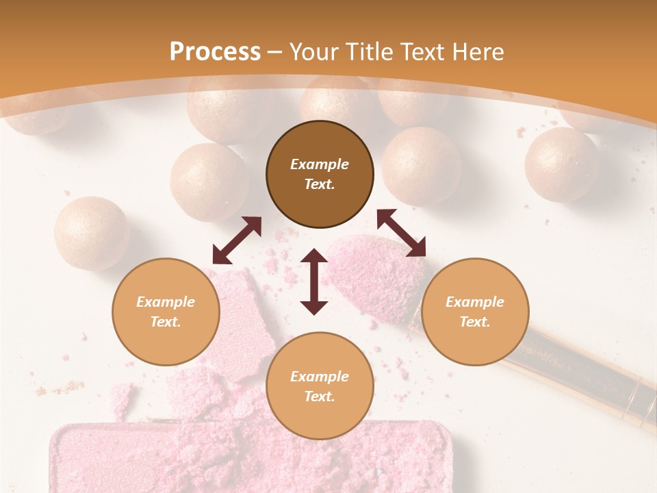 Eyeshadow Brown Pink PowerPoint Template
