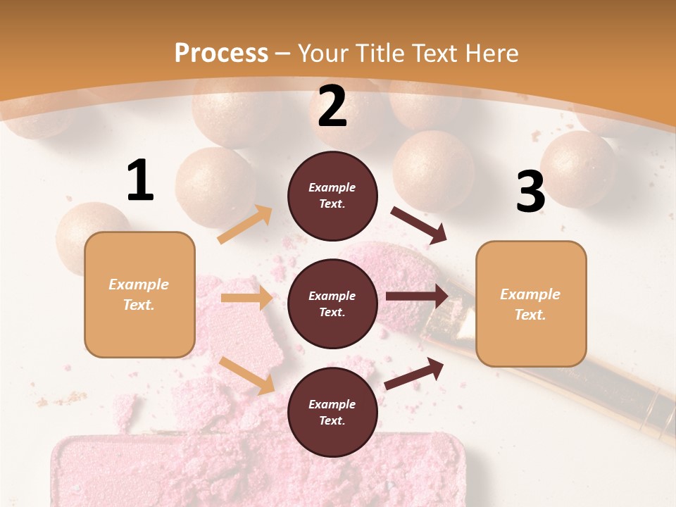 Eyeshadow Brown Pink PowerPoint Template