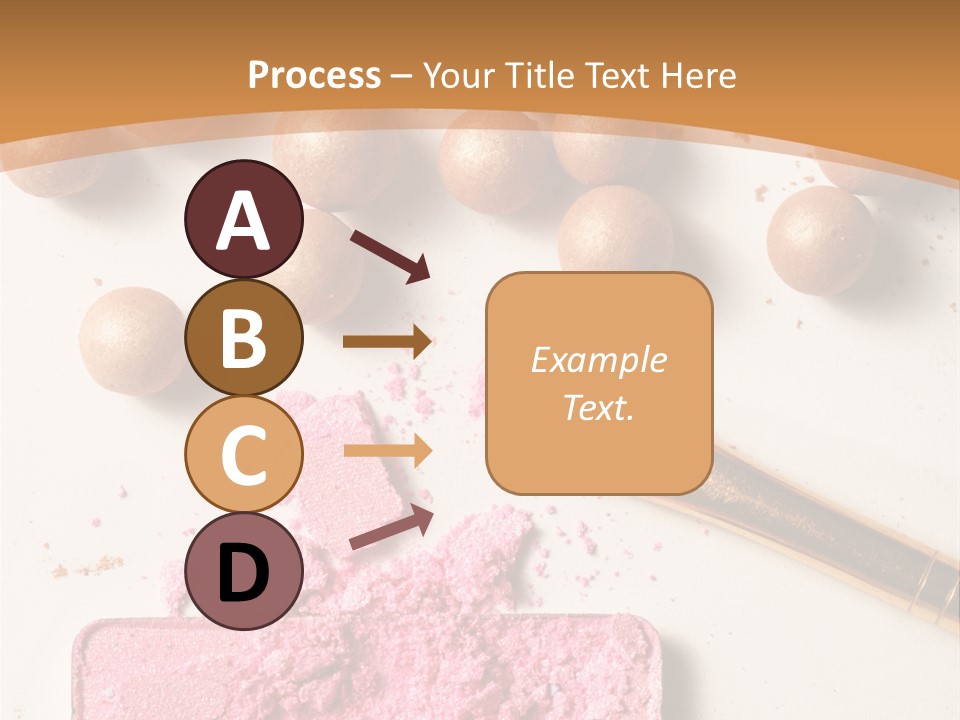 Eyeshadow Brown Pink PowerPoint Template