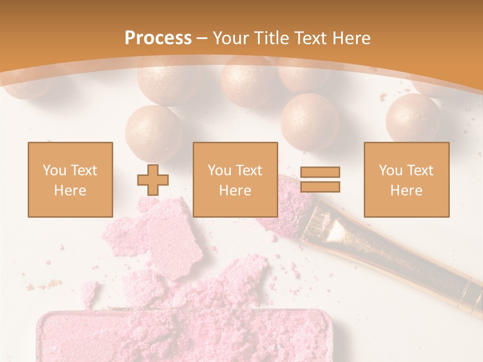 Eyeshadow Brown Pink PowerPoint Template