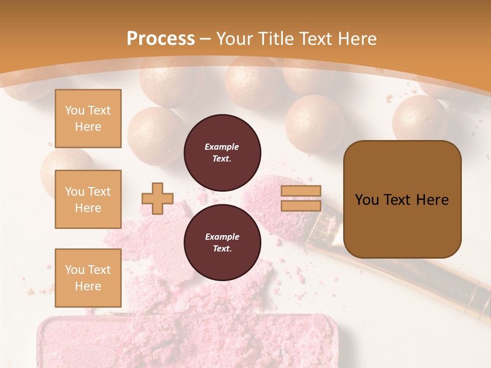 Eyeshadow Brown Pink PowerPoint Template