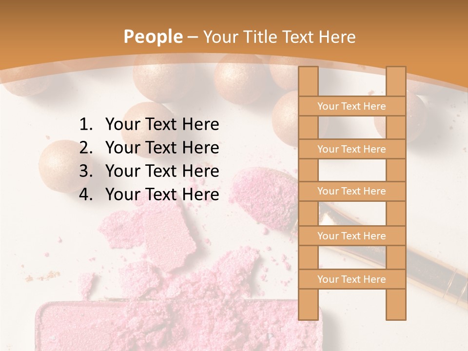 Eyeshadow Brown Pink PowerPoint Template