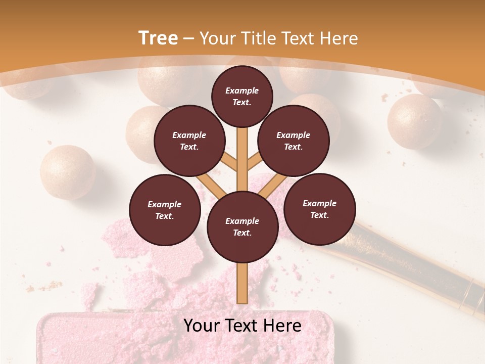 Eyeshadow Brown Pink PowerPoint Template