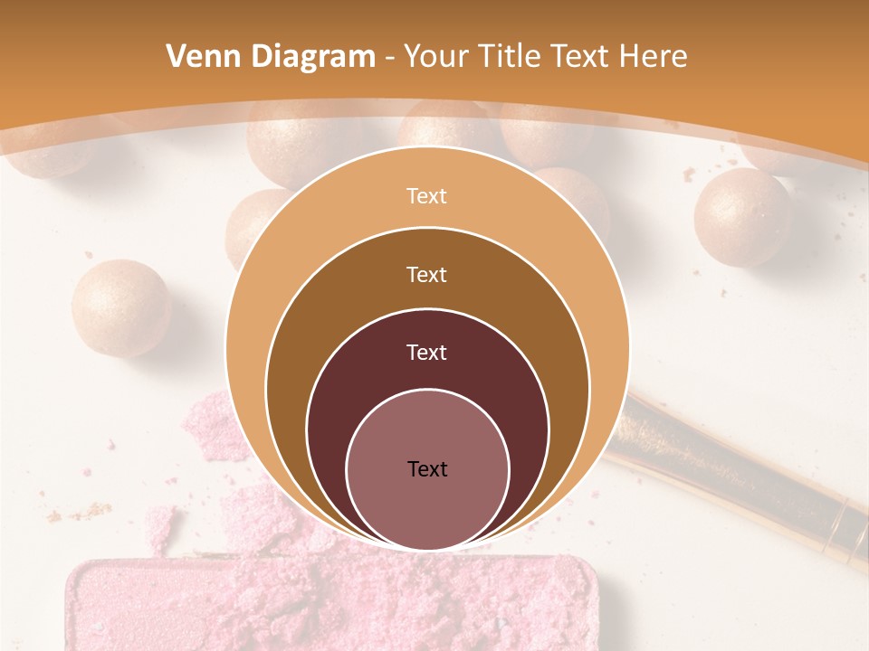 Eyeshadow Brown Pink PowerPoint Template