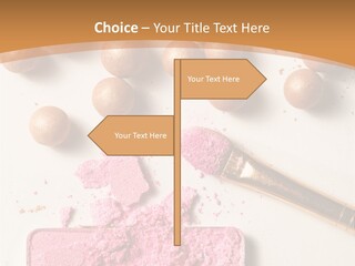Eyeshadow Brown Pink PowerPoint Template