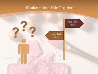 Eyeshadow Brown Pink PowerPoint Template