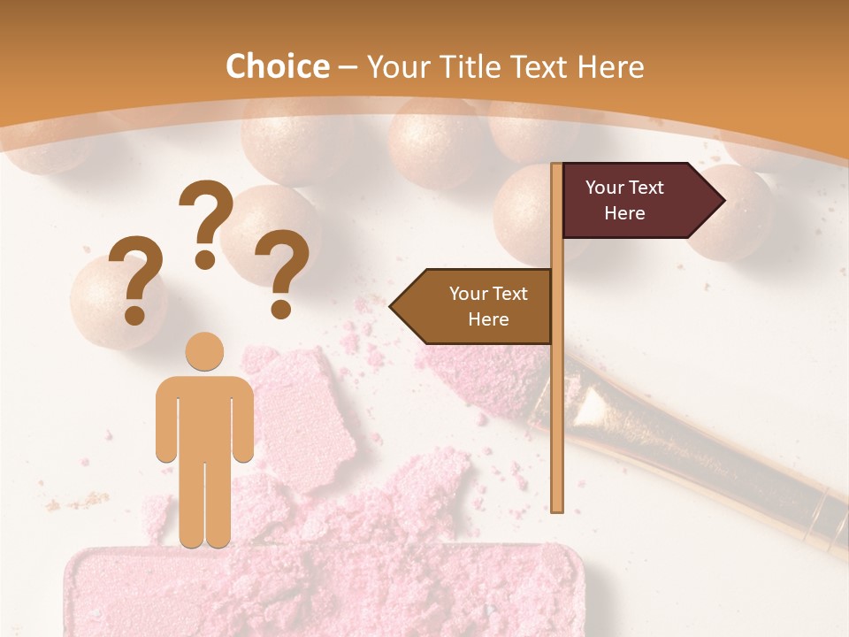 Eyeshadow Brown Pink PowerPoint Template