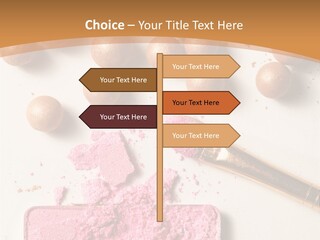 Eyeshadow Brown Pink PowerPoint Template