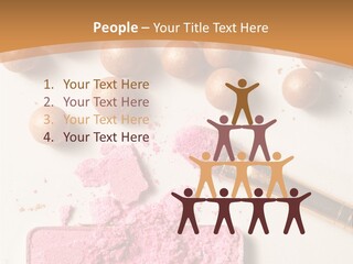 Eyeshadow Brown Pink PowerPoint Template