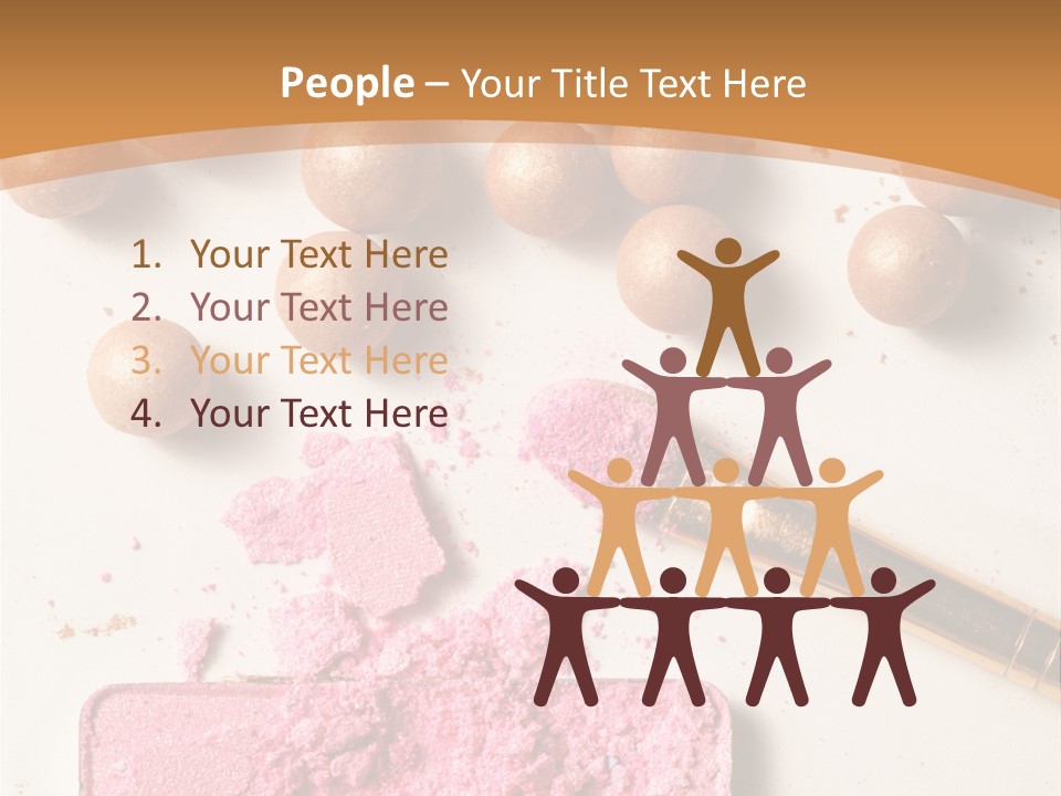 Eyeshadow Brown Pink PowerPoint Template