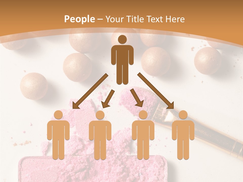 Eyeshadow Brown Pink PowerPoint Template