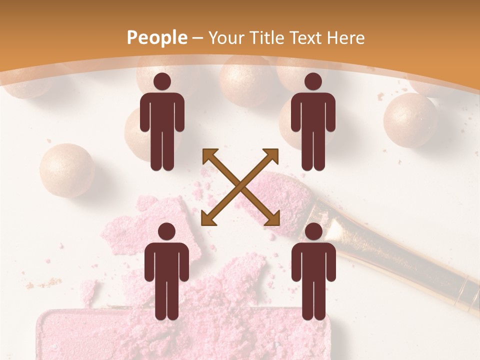 Eyeshadow Brown Pink PowerPoint Template