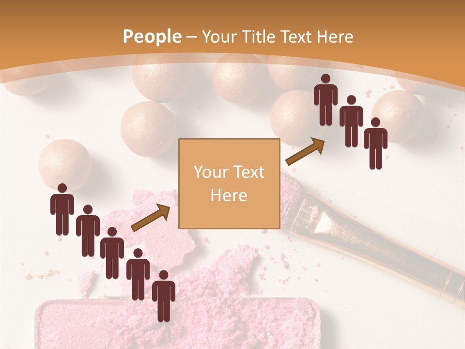 Eyeshadow Brown Pink PowerPoint Template