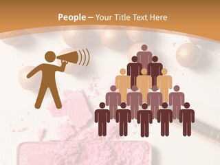 Eyeshadow Brown Pink PowerPoint Template
