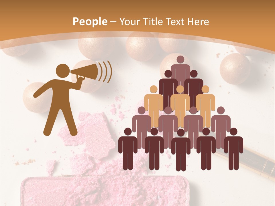 Eyeshadow Brown Pink PowerPoint Template