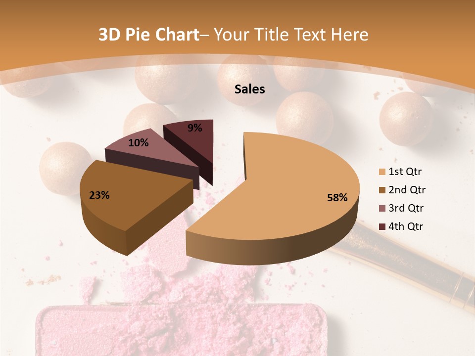 Eyeshadow Brown Pink PowerPoint Template