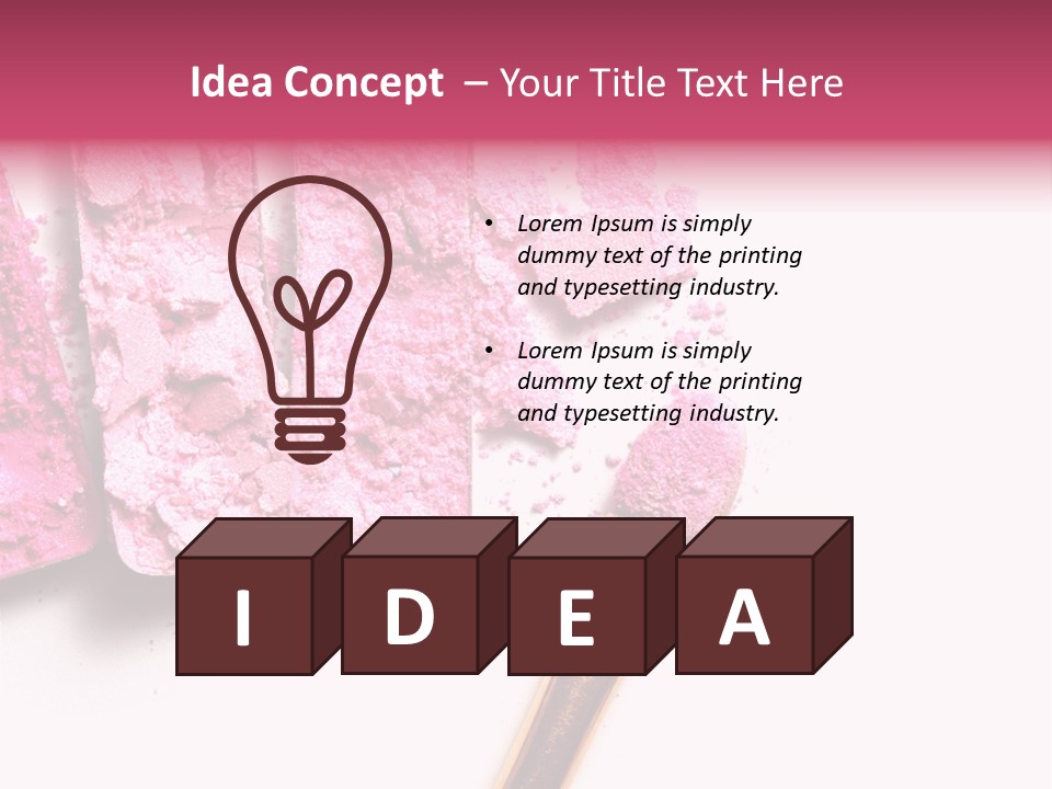 Nobody Face Brown PowerPoint Template