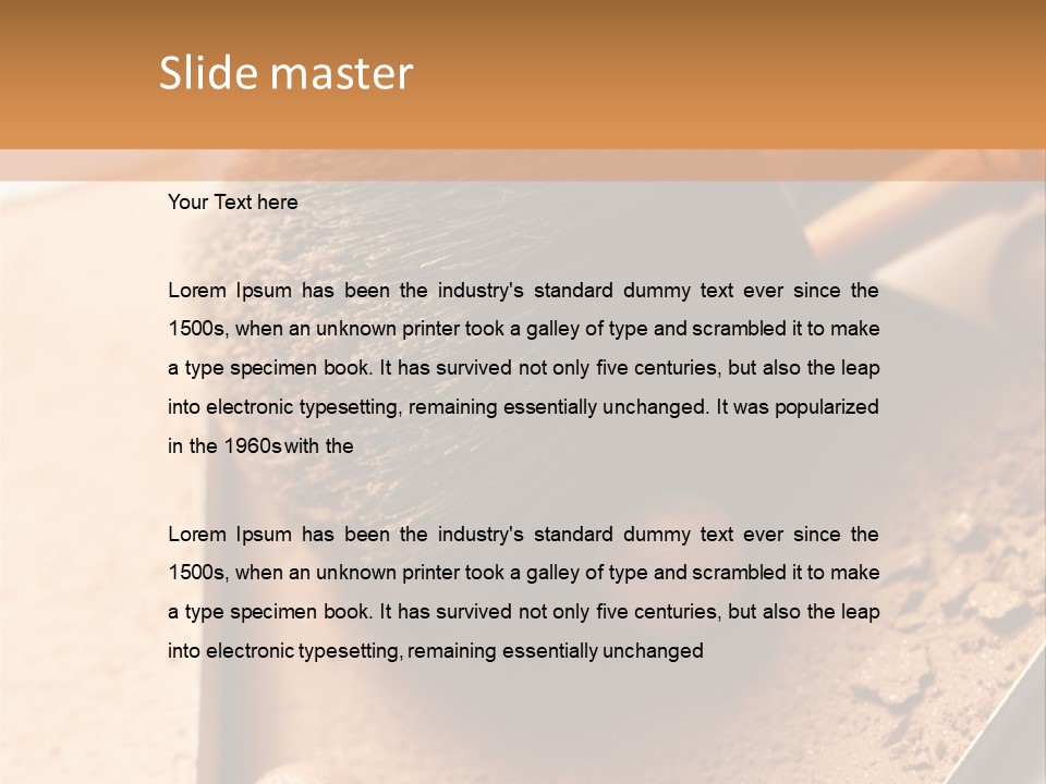 Mineral Beauty Beige PowerPoint Template