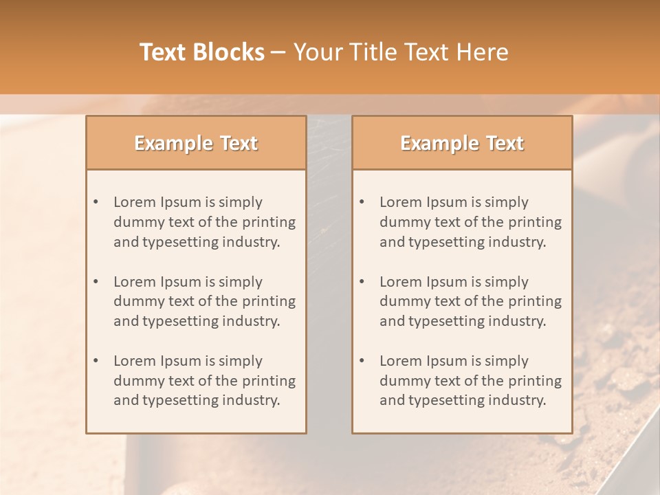 Mineral Beauty Beige PowerPoint Template