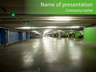 Indoors Gray Floor PowerPoint Template