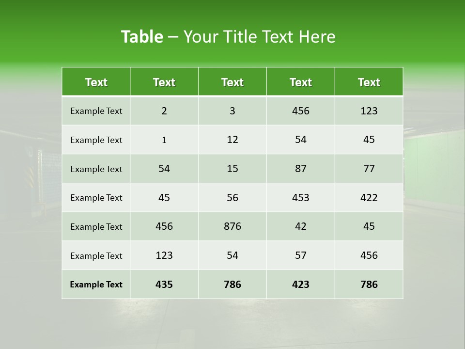 Indoors Gray Floor PowerPoint Template