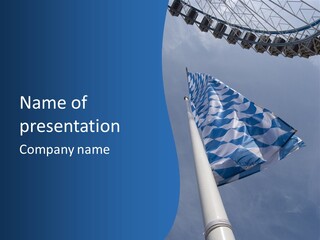 Blue Celebrate White PowerPoint Template