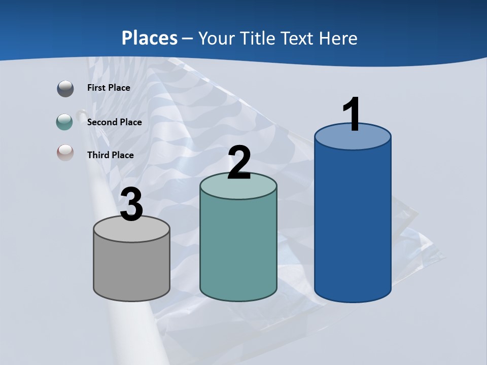 Blue Celebrate White PowerPoint Template